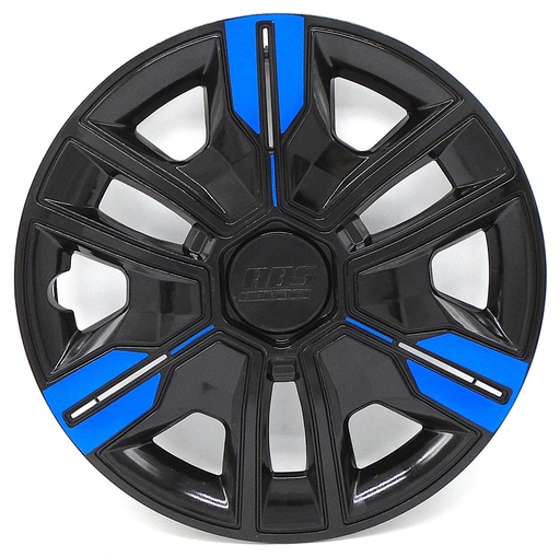 [POLR14-LES0059] TAPON POLVERA RIN 14 ABS SPORT TUNING NEGRO-AZUL LES0059