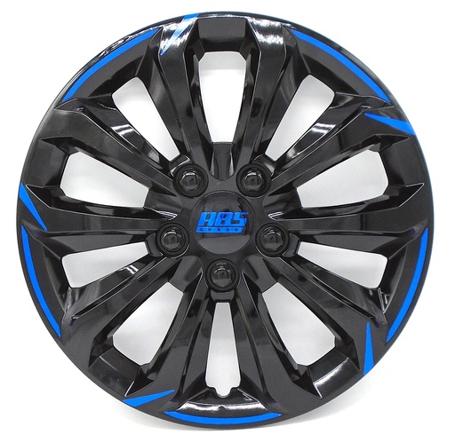 [POLR16-LES0022] TAPON POLVERA RIN 16 ABS SPORT TUNING NEGRO-AZUL LES0022