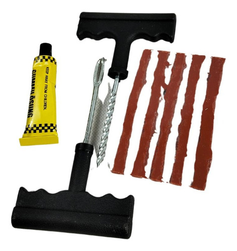 [139-5001-02] KIT DE REPARACION DE NEUMATICOS PARA MOTOCICLETA 8 PZAS.