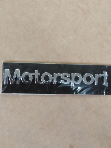 [JM-1518PS] EMBLEMA LETRAS MOTORSPORT CROMO