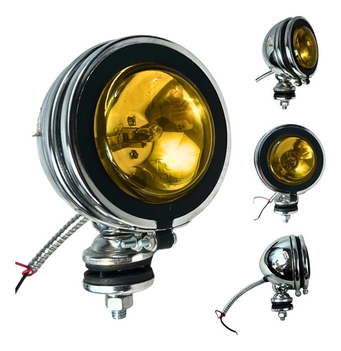 [AM0002044] FARO AUXILIAR OFF TOAD CROMO AMARILLO