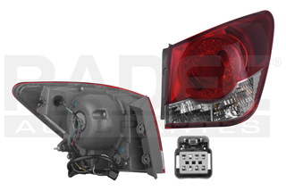 [017-0665-22] CALAVERA EXTERIOR CV CRUZE 11-16 LINEA ANTERIOR AMERICANO C/FOCO P/4 FOCOS DEPO DER