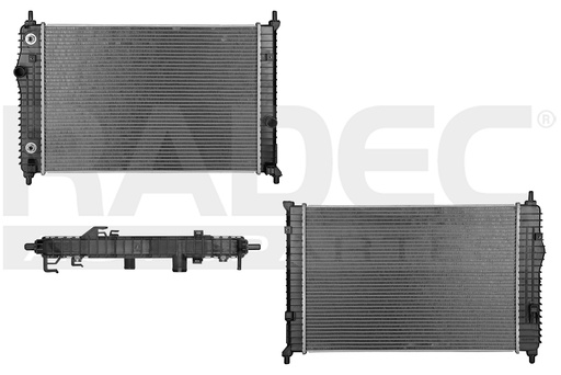[220-0604-10] RADIADOR CV AVEO 18-23 LINEA NUEVA L4 1.5 LTS AUT C/TUBO DE RETROCESO 22 4/9X15 2/7X26MM ALUM SOLD POLAR