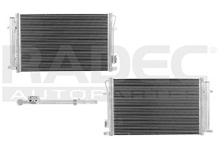 [228-3506-03] CONDENSADOR KI RIO 18-23 L4 1.6 LTS AUT/STD C/SECADOR 21X14 1/2X16MM POLAR