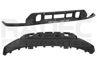 [203-0637-02] FASCIA DELANTERA GM SIERRA 19-22 CORRUGADA C/HOYO P/MOLDURA SLE/AT4/DENALI V8 8 CILINDROS 5.3/6.2L 2/4 PUERTAS INFERIOR