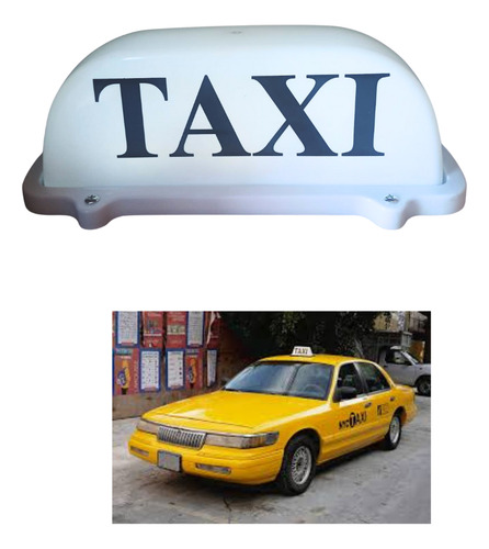 [XT1220_W] COPETE TAXI BLANCO C/IMAN