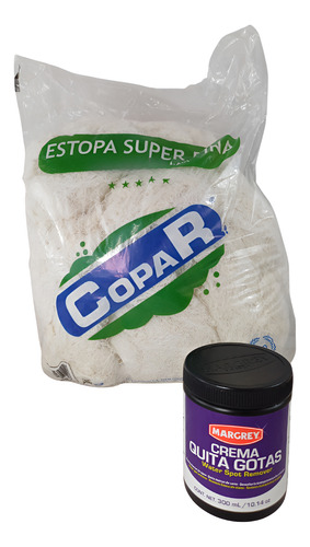 [QUIT006/021] QUITA GOTAS MARGREY Crema Linea Roja 300 ml + ESTOPA 1KG