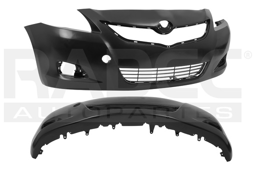 [203-3018-28] FASCIA DELANTERA TY YARIS 07-16 P/PINTAR C/REJILLA CENTRAL CORE/PREMIUM L4 4 CILINDROS 1.5L 4 PUERTAS