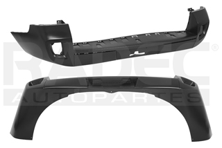 [203-2622-01] FASCIA TRASERA RN OROCH 18-25 S/HOYO P/SENSOR P/PINTAR INTENS/ZEN L4 4 CILINDROS 2.0L 5 PUERTAS