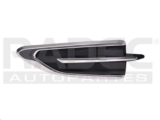[003-1209-07] REJILLA SALPICADERA FD ESCAPE 17-19 F/CROMADO S/S PLUS/TREND/TREND ECOBOOST/TITANIUM/TITANIUM ECOBOOST L4 4 CILINDROS 2.0/2.5L 5 PUERTAS IZQ