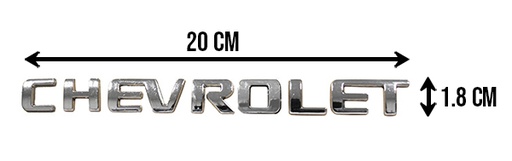 [001-0511-12] LETRAS CHEVROLET AVEO SONIC CRUZE SPARK EMBLEMA CROMO