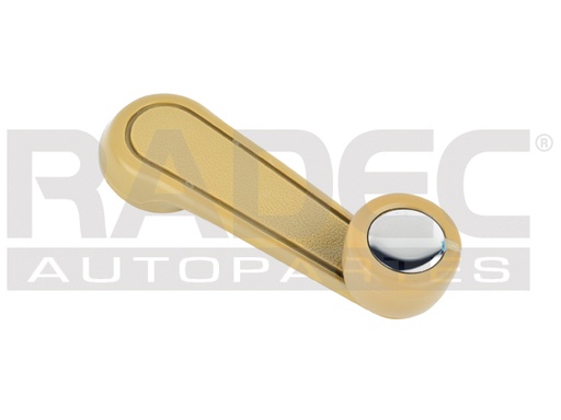 [012-3010-58] MANIJA DE ELEVAR TY HILUX 75-88/T100 93-98/COROLLA 89-91  PERILLA BEIGE/ALUMINIO PLASTICO BEIGE HUSHAN    