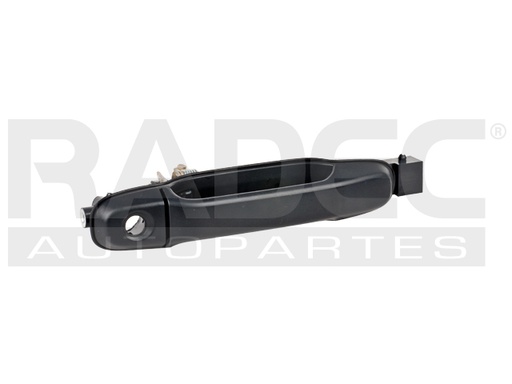 [012-3023-00] MANIJA EXTERIOR TY PREVIA 91-97  CON HOYO PARA LLAVE CORRUGADA NEGRA PLASTICO HUSHAN Derecho Delantera  