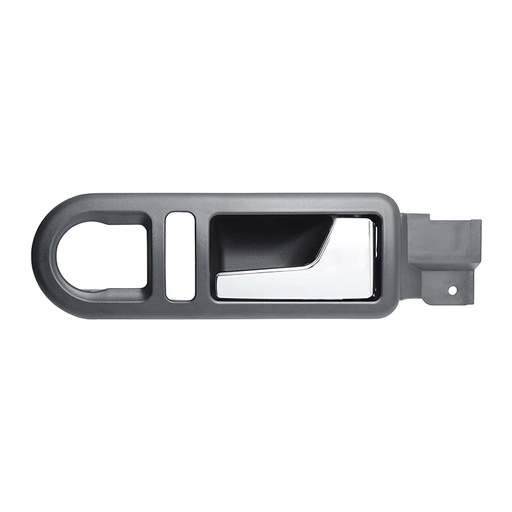 [012-3102-02] MANIJA INTERIOR VW BEETLE 98-11  CON HOYO PARA SEGURO Y CONTROL ESPEJO NEGRA/CROMO PLASTICO HUSHAN Derecho Delantera  