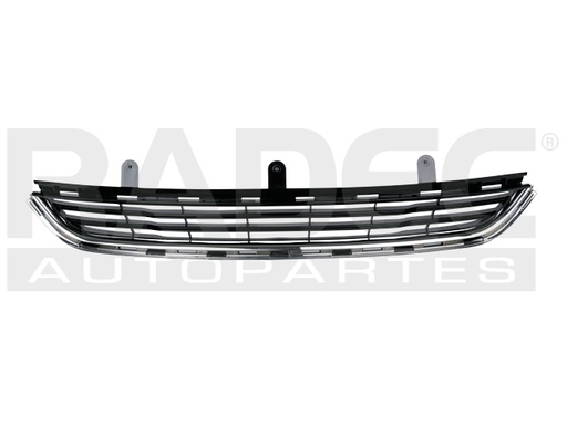 [003-1217-10] REJILLA FASCIA DELANTERA FD FIESTA 14-19 NEGRA F/CROMADA