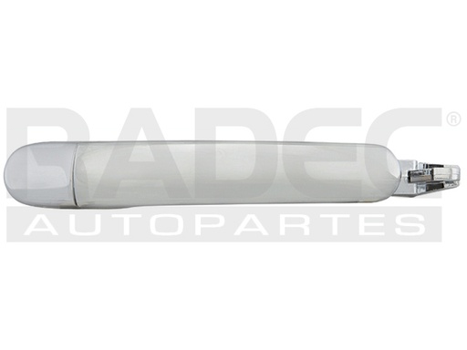 [012-3112-20] MANIJA EXTERIOR VW GOLF 00-09/JETTA A4 99-07/PASSAT 99-05/POLO 03-07/GOL 09-17/LUPO 05-09/CROSSFOX 07-14  ST IBIZA 03-17/CORDOBA 03-08/LEON 99-13/TOLEDO 99-12/ALTEA 05-14  VW SAVEIRO 10-18/SPORTVAN 07-09/JETTA CLASICO 08-15  SIN HOYO PARA LLAVE CROMADA PLASTICO HUSHAN Derecho/Izquierdo Delantera/Tra