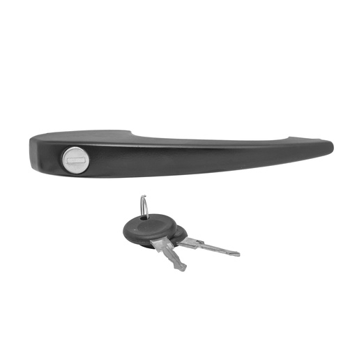 [012-3117-01] MANIJA EXTERIOR VW SEDAN 77-03  NEGRA ZINC HUSHAN Derecho/Izquierdo Delantera  