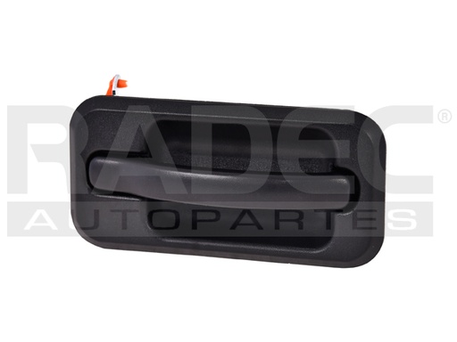 [012-3302-10] MANIJA EXTERIOR HM H2 SUT/SUV 03-09  NEGRA PLASTICO HUSHAN Derecho Trasera  