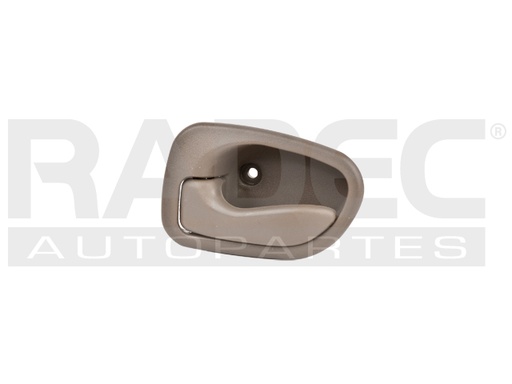 [012-3401-01] MANIJA INTERIOR HY ACCENT 95-99  PATA CORTA BEIGE PLASTICO HUSHAN Izquierdo Delantera/Trasera  