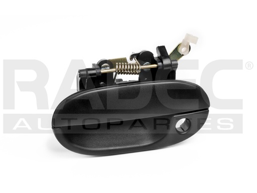 [012-3401-03] MANIJA EXTERIOR HY ACCENT 95-97  CON HOYO PARA LLAVE NEGRA PLASTICO HUSHAN Izquierdo Delantera  