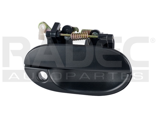 [012-3401-04] MANIJA EXTERIOR HY ACCENT 98-99  CORRUGADA NEGRA PLASTICO HUSHAN Derecho Delantera  