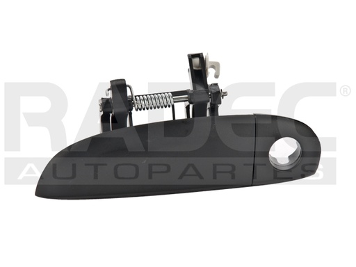 [012-3405-03] MANIJA EXTERIOR HY I10 12-14  CON HOYO PARA LLAVE CORRUGADA NEGRA PLASTICO HUSHAN Izquierdo Delantera  