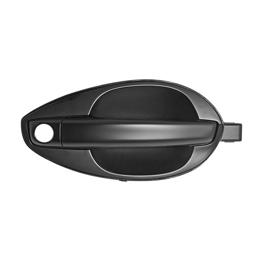 [012-3406-00] MANIJA EXTERIOR HY TIBURON 03-08  CON HOYO PARA LLAVE LISA NEGRA PLASTICO HUSHAN Derecho Delantera  