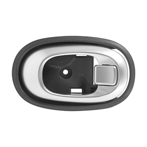 [012-3508-00] MANIJA INTERIOR KI SOUL 16-19  NEGRO/PLATA PLASTICO HUSHAN Derecho Delantera/Trasera  