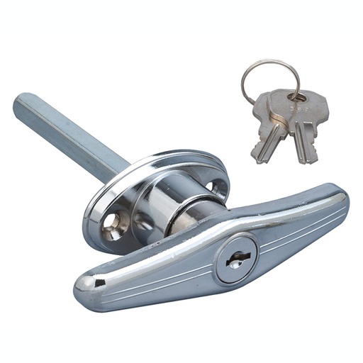 [012-9999-02] MANIJA EXTERIOR UN VARIOS  TIPO T CROMADA METAL HUSHAN Derecho/Izquierdo   