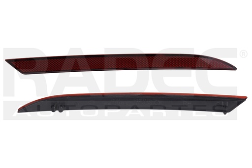 [013-1228-26] CUARTO REFLEJANTE TRASERO FD MUSTANG 18-23 ECOBOOST/GT/SHELBY/BULLITT/GT500/GT PREMIUM L4/V8 4/8 CILINDROS 2.3/5/5.2L PUERTAS TYC DER