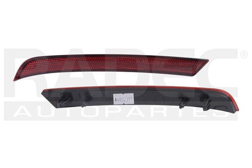 [013-1242-04] CUARTO REFLEJANTE TRASERO FD EDGE 19-23 SEL PLUS/TITANIUM/ST L4/V6 4/6 CILINDROS 2.0/2.7L 5 PUERTAS DEPO DER