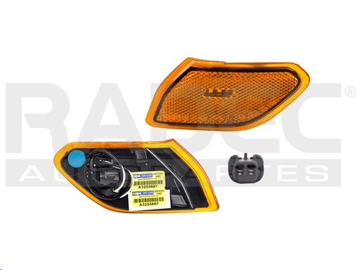 [013-1609-15] CUARTO PUNTA JP WRANGLER 18-23 LINEA NUEVA AMBAR C/FOCO DEPO IZQ