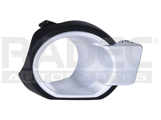 [003-1230-07] REJILLA FASCIA DELANTERA FD RANGER 13-14 PLATA C/HOYO P/FARO NIEBLA IZQ