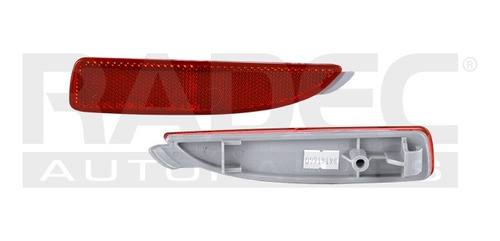 [013-1901-14] CUARTO REFLEJANTE TRASERO LATERAL MZ 3 04-09 DER/14-18 4 PUERTAS DER/6 14-18 DER/5 06-10 IZQ/5 11-15 ROJO DEPO DER