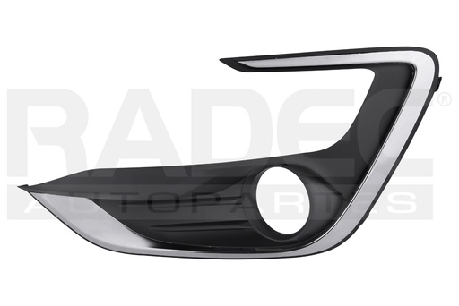 [003-1254-13] REJILLA FASCIA DELANTERA FD FIGO 19-21 C/HOYO P/FARO F/CROMADO TITANIUM L3 3 CILINDROS 1.5L 4/5 PUERTAS IZQ