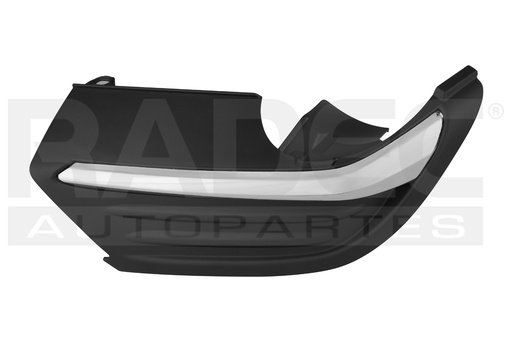 [003-1301-11] REJILLA FASCIA TRASERA HD ACCORD 18-22 F/CROMADO SPORT EXL L4 4 CILINDROS 1.5L 4 PUERTAS IZQ