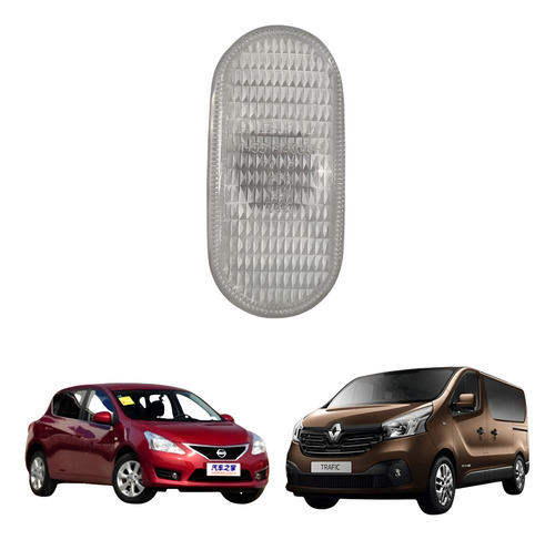 [013-2607-00] CUARTO LATERAL RN TRAFIC 07-14 NS TIIDA 2009-2011 BLANCO S/FOCO DEPO DER/IZQ