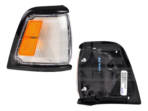 [013-3010-16] CUARTO PUNTA TY PICK UP 92-95 FILO NEGRO LISO C/FOCO DEPO DER