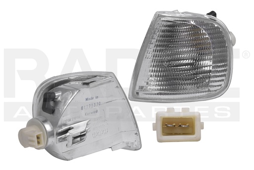 [013-3108-13] CUARTO PUNTA VW DERBY 02-04 BCO TYC IZQ