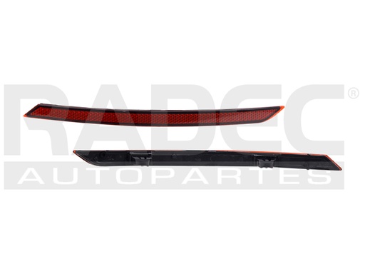 [013-3132-02] CUARTO REFLEJANTE TRASERO VW VENTO 16-20 LINEA ANTERIOR DER