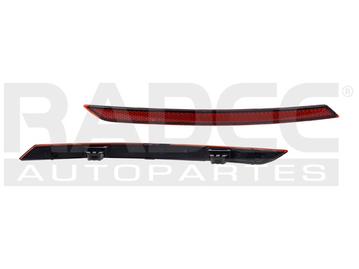 [013-3132-03] CUARTO REFLEJANTE TRASERO VW VENTO 16-20 LINEA ANTERIOR IZQ