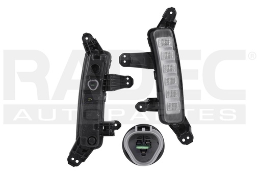 [013-3404-13] CUARTO FRONTAL HY SANTA FE 18-19 C/LUZ DE DIA DEPO IZQ