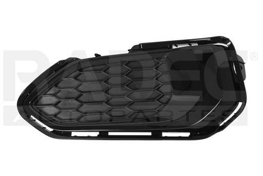 [003-1304-11] REJILLA FASCIA DELANTERA HD FIT 18-20 S/HOYO P/FARO NEGRA BRILLANTE FUN L4 4 CILINDROS 1.5L 5 PUERTAS IZQ