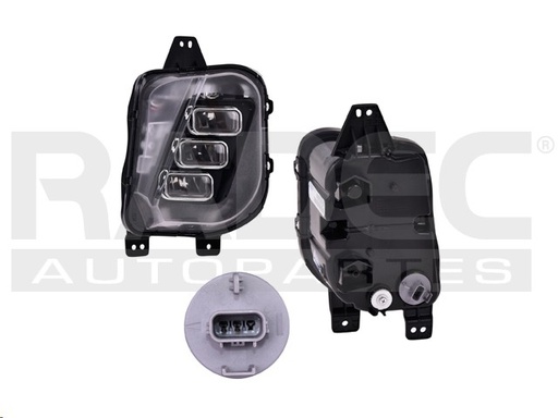 [015-0102-06] FARO NIEBLA AC MDX 17-18 C/LEDS C/FOCO DEPO DER