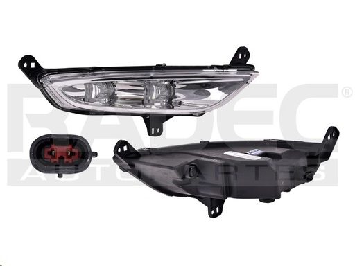 [015-0723-04] FARO NIEBLA CR 200 15-16 FONDO CROMADO C/LEDS C/FOCO DEPO DER