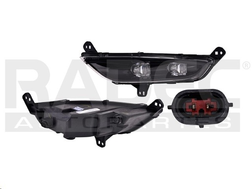 [015-0723-07] FARO NIEBLA CR 200 15-16 FONDO NEGRO C/LEDS C/FOCO DEPO IZQ