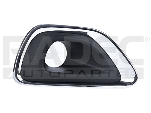 [003-1605-19] REJILLA FASCIA DELANTERA JP GRAND CHEROKEE 14-16 NEGRA F/CROMADO IZQ