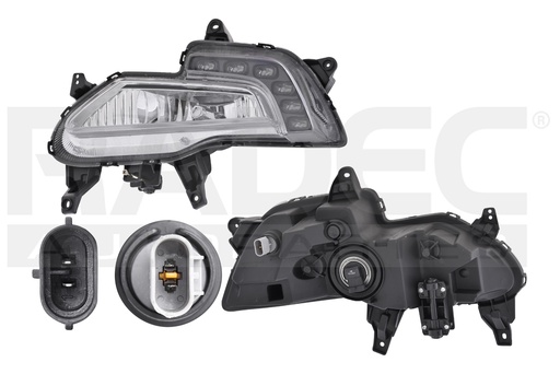 [015-3408-05] FARO NIEBLA HY GRAND I10 18-20 4 PUERTAS C/LEDS C/LUZ DE DIA CN IZQ