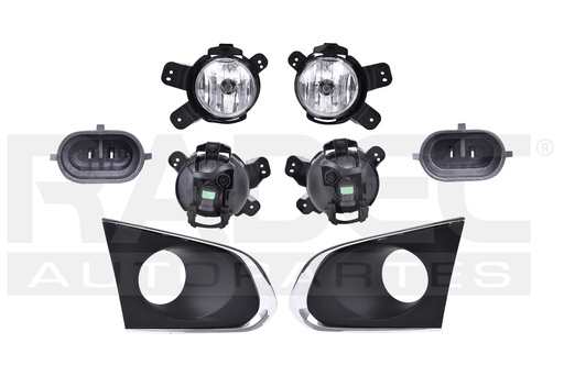 [016-0679-01] JUEGO FARO NIEBLA CV TRAX 13-16 C/REJLLA FILO CROMADO CN