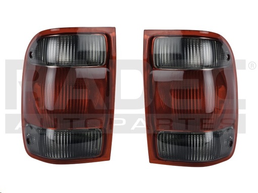 [016-1230-07] JUEGO CALAVERAS FD RANGER 01-04 ROJO/HUMO ABOMBADO NAC